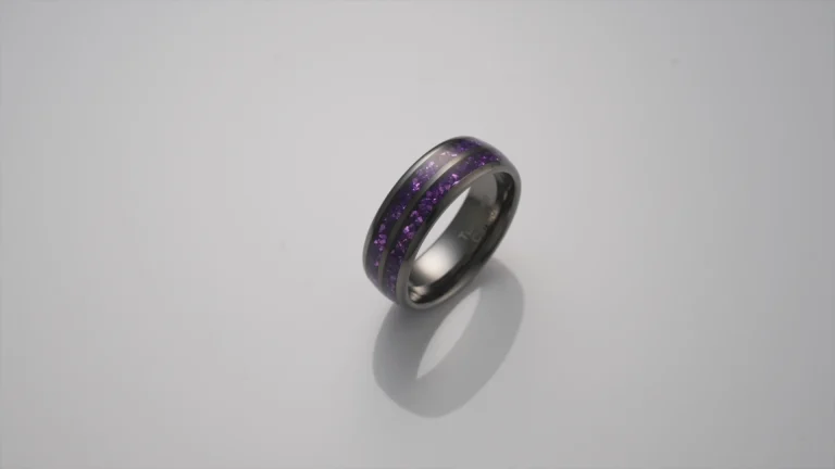 Black and Purple Ring