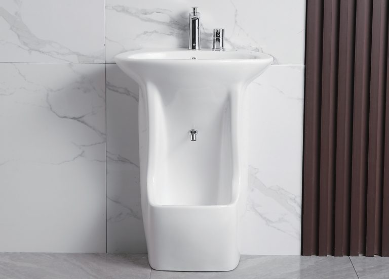 Wudu sink with foot wash