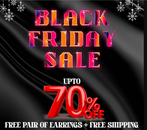 Black Friday 70% OFF Sale